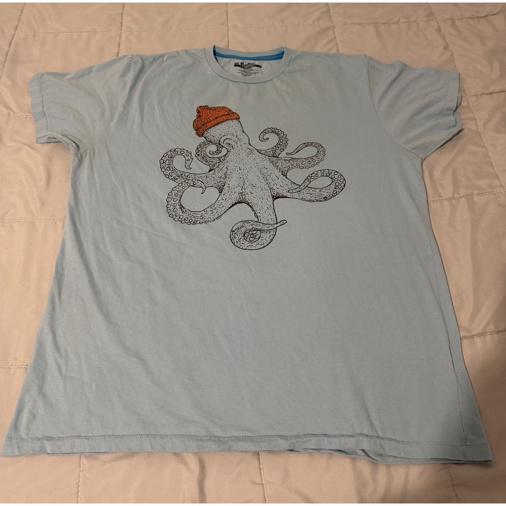 Threadless "Ned Plimpton" Octopus Beanie Graphic Tee (2013) - XL First Edition